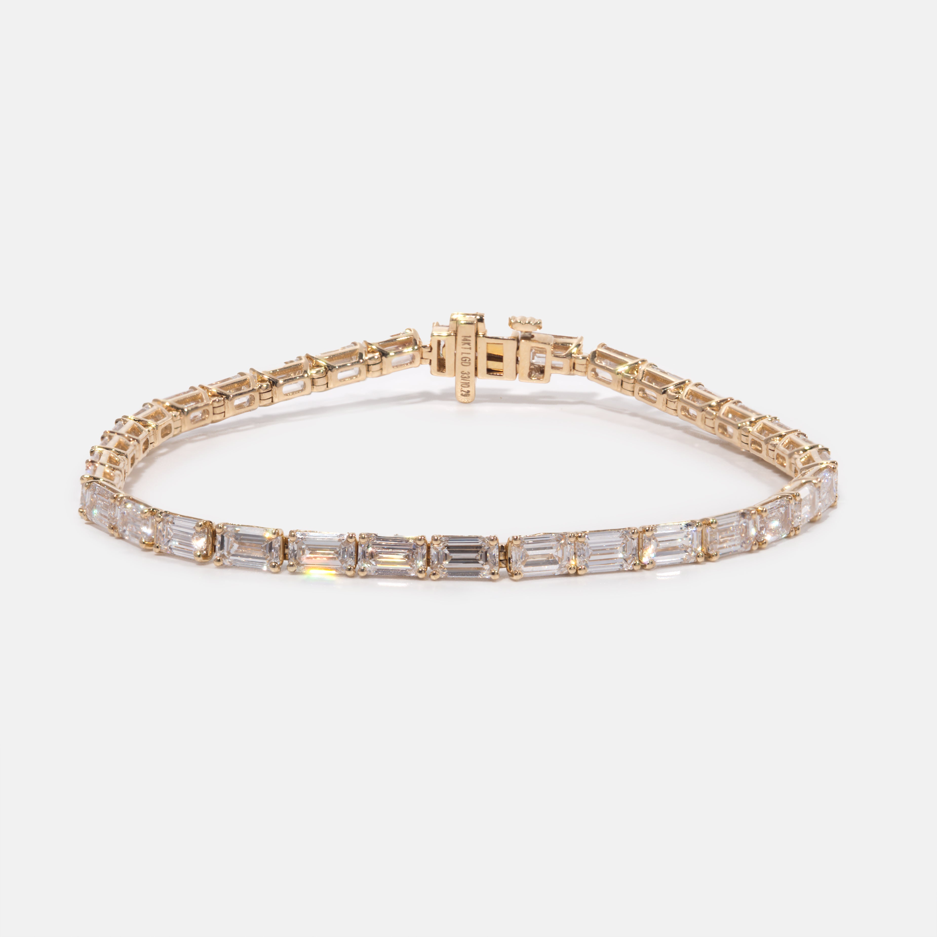 Emerald Diamond Tennis Bracelet - Mini