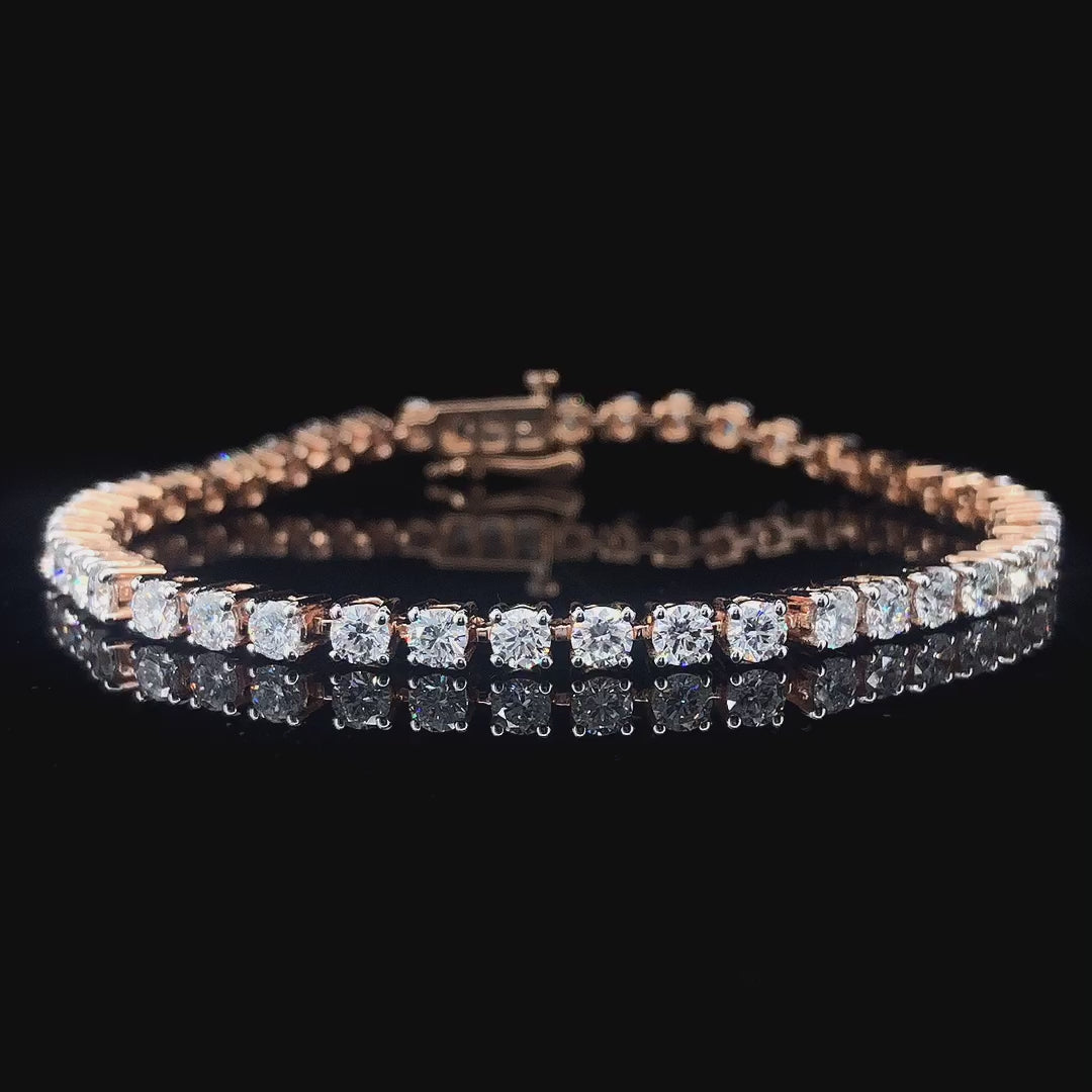 Lab Grown Diamond Tennis Bracelet (RTS) - 5.0ctw - MiaDonna